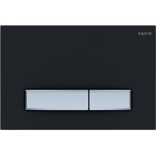 Панель смыва KDI Slim 009D-1 черный матовый прямоугольная клавиша никель KDI-0000026