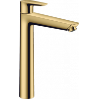 Смеситель для раковины Hansgrohe Talis E 240 гладкий корпус полированное золото 71717990