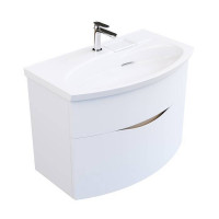 Тумба подвесная с раковиной Kerama Marazzi Riva 80 см белый матовый RV.wb.80/RV.80\WHT.M