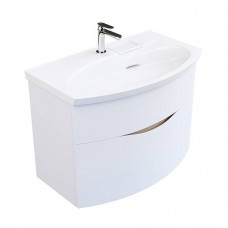 Тумба подвесная с раковиной Kerama Marazzi Riva 80 см белый матовый RV.wb.80/RV.80\WHT.M
