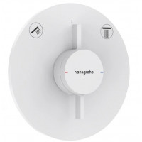 Смеситель для 2 потребителей hansgrohe DuoTurn S внешняя часть белый матовый 75418700