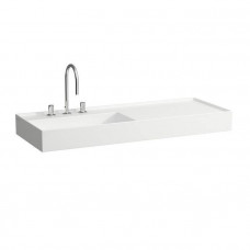 Раковина Laufen Kartell 120х46х12 см 3 отверстия полка справа белая 8.1333.2.000.108.1 Раковина Laufen Kartell 120х46х12 см 3 отверстия полка справа белая 8.1333.2.000.108.1