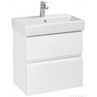 Тумба под раковину Roca Oleta подвесная 2 ящика 564x548x374 мм белый матовый A857639501