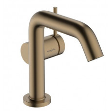 Смеситель для раковины Hansgrohe Tecturis S 112 мм Push-Open CoolStart шлифованная бронза 73320140