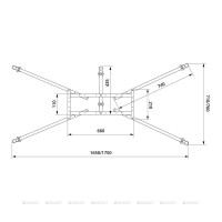 Каркас для ванн VitrA 170x75/180x80 см 59999991002