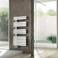Полотенцесушитель  Irsap Soul 550x1054 мм 14 трубок подключение слева с беспроводным контроллером белый SNM055D01IR01NNN
