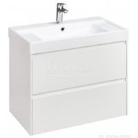Тумба под умывальник подвесная Roca Ona 785x450x565 мм 2 ящика Белый матовый A857630509