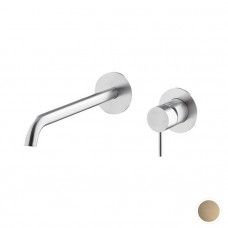 Смеситель для раковины встраиваемый Newform X-STEEL 316 излив 239 мм PVD Brushed pale gold 69630EX.59.098