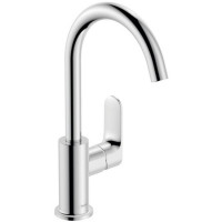 Смеситель для раковины Hansgrohe Rebris S 210 с поворотным изливом и сливным гарнитуром хром 72536000