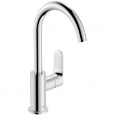 Смеситель для раковины Hansgrohe Rebris S 210 с поворотным изливом и сливным гарнитуром хром 72536000