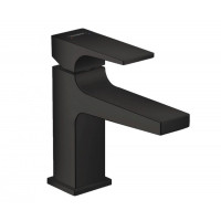 Смеситель для раковины Hansgrohe Metropol 89 мм клапан Push-Open черный матовый 32500670