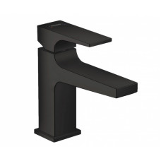 Смеситель для раковины Hansgrohe Metropol 89 мм клапан Push-Open черный матовый 32500670