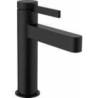 Смеситель для раковины Hansgrohe Finoris 110 со сливным клапаном черный матовый 76020670