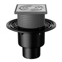 Трап Fachmann T 310.0 SNsP 122x122 мм вертикальный выпуск 50/75/110 мм сухой сифон 04.055