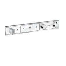 Термостат для душа Hansgrohe RainSelect на 4 потребителя белый хром 15357400 Термостат для душа Hansgrohe RainSelect на 4 потребителя белый хром 15357400
