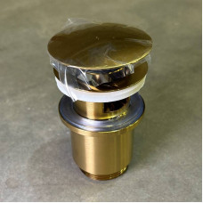 Донный клапан Arrowhead 1 1/4 80 мм с переливом золото 740007