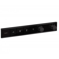 Термостат Hansgrohe RainSelect для 4 потребителей внешняя часть Matt Black 15382670