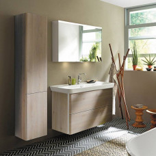 Тумба с раковиной Burgbad Iveo 120х49.2х72.1 см Фланелевый дуб SFEN120F2834G0161C0001