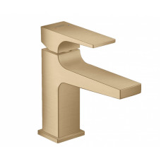 Смеситель для раковины Hansgrohe Metropol 89 мм клапан Push-Open шлифованная бронза 32500140