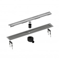 Душевой лоток Timo Drain System 800 мм решетка Lines сатин DS230108/01 Душевой лоток Timo Drain System 800 мм решетка Lines сатин DS230108/01