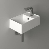 Раковина Simas Agile 40х27 см 1 отверстие белая AG40 bi