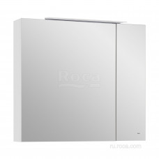 Шкаф зеркальный Roca Oleta 800х700х137 мм LED Белый матовый A857647501