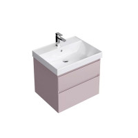 Тумба подвесная Kerama Marazzi Cubo 60 см с ящиками мальва матовая CUB.60.2\MAL