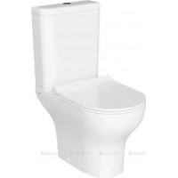 Комплект унитаз безободковый VitrA Zentrum Open-Back с тонким сиденьем микролифт 9824B003-7219