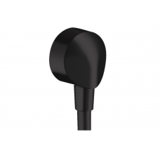 Шланговое подсоединение Hansgrohe FixFit E черный матовый 27454670 Шланговое подсоединение Hansgrohe FixFit E черный матовый 27454670