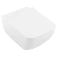 Унитаз подвесной Villeroy & Boch Venticello безободковый с сиденьем SlimSeat Line микролифт 4611RL01