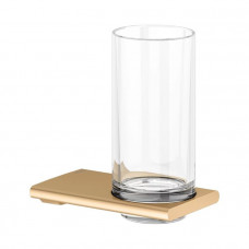 Стакан Keuco Edition 400 подвесной хрустальный brushed brass 11550259000