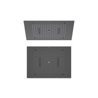 Верхний душ Aquanet 600x430 мм 3 режима (внешняя и скрытая часть) матовый черный AQ2083MB