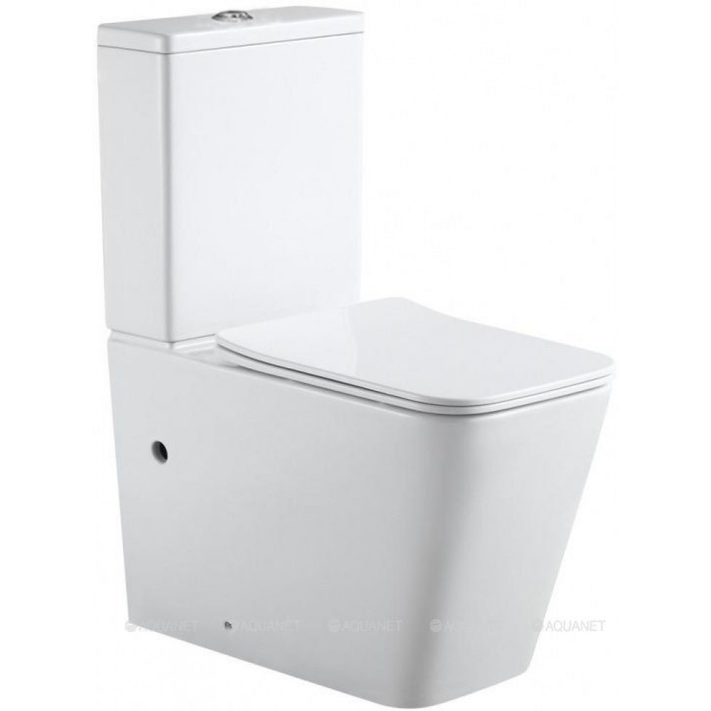 Чаша напольного унитаза Aquanet Tavr 2.0 C1 Rimless с сиденьем Soft Close Slimseat Tavr 2.0 C1