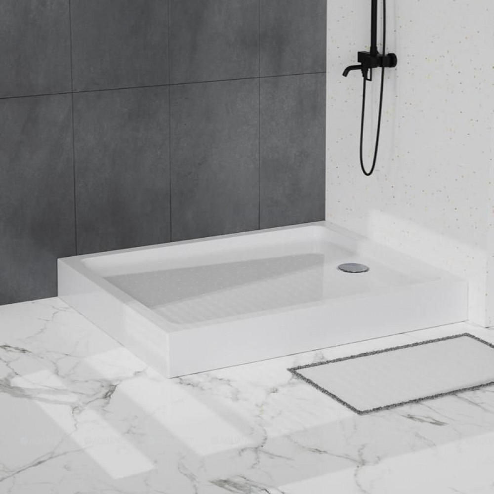 Душевой поддон BelBagno Tray AH 120x100x15 см акриловый прямоугольный TRAY-BB-AH-120/100-15-W