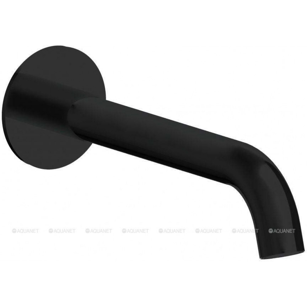 Излив из стены Aquanet Static 200 мм черный матовый AF330-98B