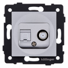 ТВ-розетка и SAT-розетка оконечная без рамки Kollinger  REA-014GY