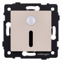 Заглушка для поста с подсветкой, без рамки Kollinger  REA-045GD