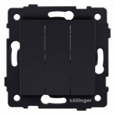 Выключатель трехклавишный без рамки Kollinger  REA-S-012BM