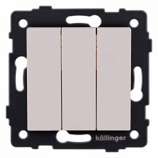 Выключатель трехклавишный без рамки Kollinger  REA-S-012CM