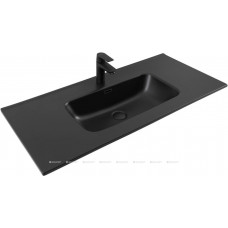 Раковина-столешница Aquanet Flat 100 черный матовый 00329257