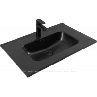Раковина-столешница Aquanet Flat 70 черный матовый 00329254