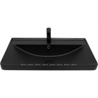 Раковина накладная Aquanet Ирис 810х480х210 мм черный матовый 00329249