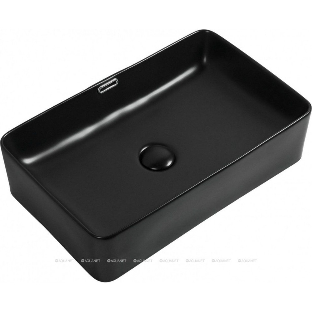 Раковина накладная Aquanet PERFECT-3-MB 550х350х140 мм черный матовый PERFECT-3-MB