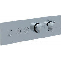 Смеситель встраиваемый Allen Brau Liberty X3 термостат 3 выхода Push key хром 5.33003-00