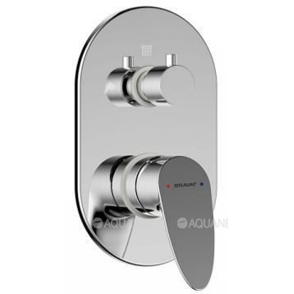 Смеситель встраиваемый Bravat Drop P69190C-RUS 3-функциональный хром P69190C-RUS