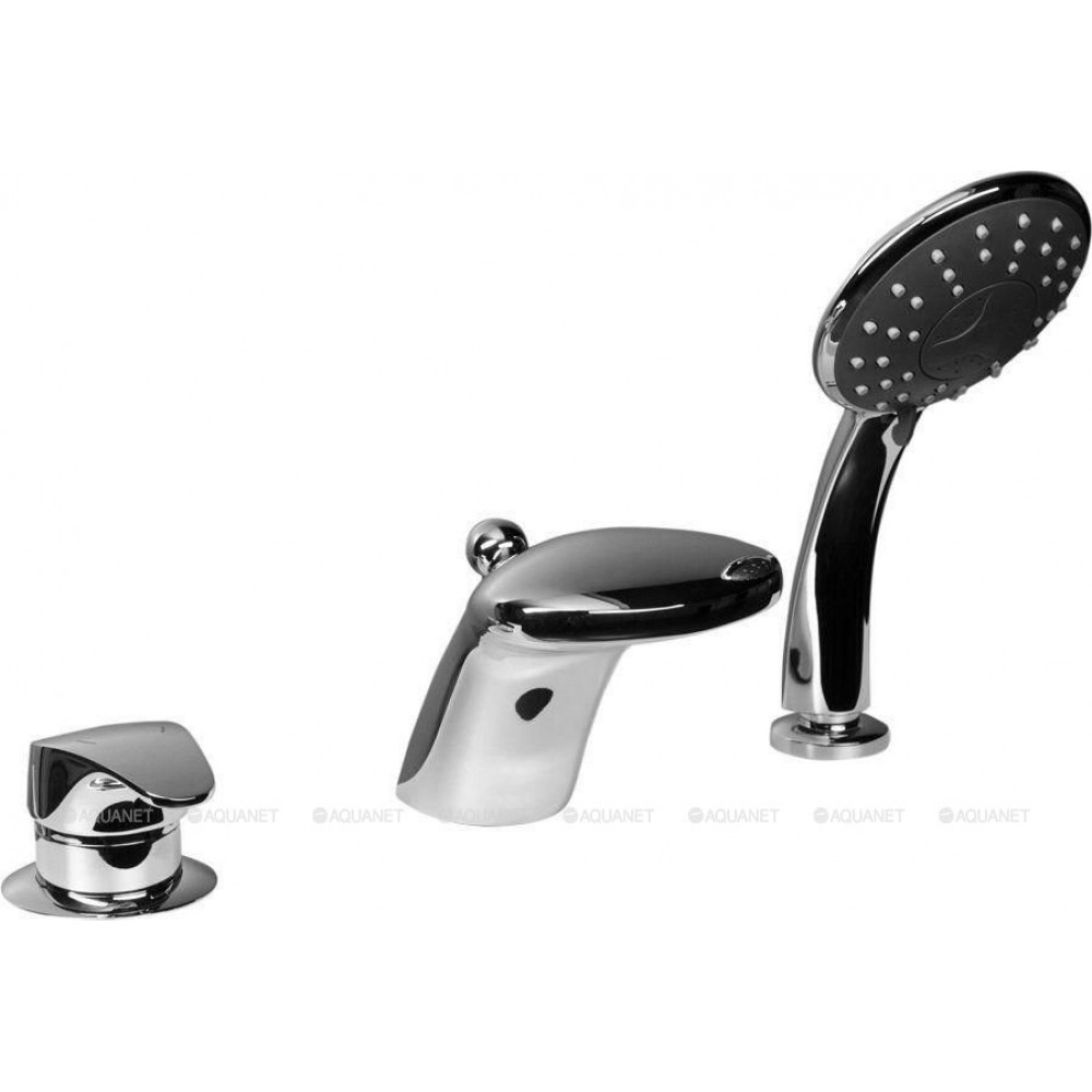 Смеситель на борт ванны Bravat Cobra на 3 отверстия с изливом F5140197CP-1-RUS