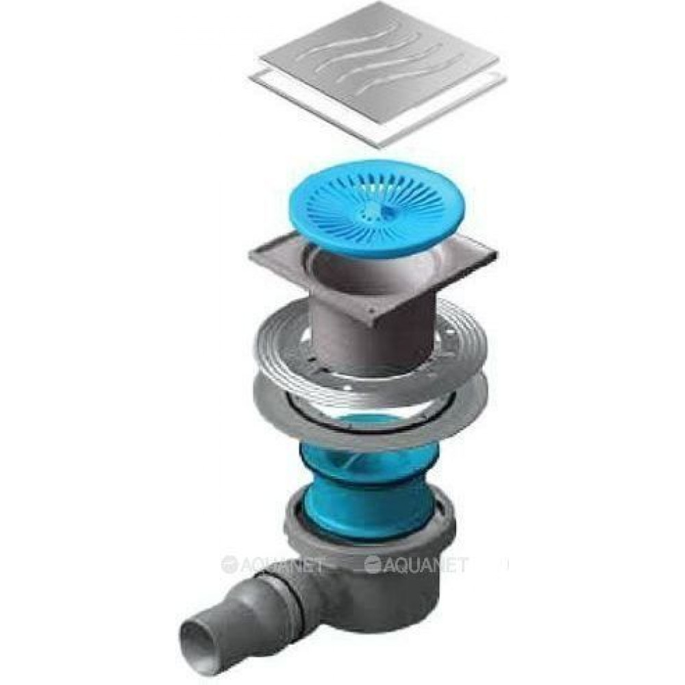 Трап точечный Pestan Standard Tide 1 Mask хром 150х150 мм 13000070