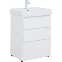 Тумба под раковину Aquanet Nova Lite 60 3 ящика белый глянец 00302469