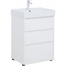 Тумба под раковину Aquanet Nova Lite 60 3 ящика белый глянец 00302469