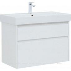 Тумба под раковину Aquanet Nova Lite 85 2 ящика белый глянец Slim Synergy 00249936
